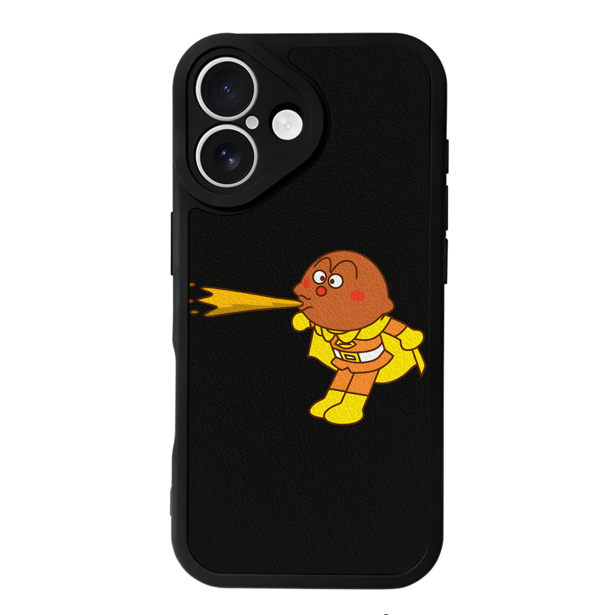 （画像用） アンパンマン Anpanman 【iPhone 16シリーズ対応】シリコンスマホケース（レザー調） 材質：シリコン